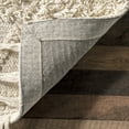 thumbnail image 3 of Rugs USA Chandy Textured Wool Area Rug, 8' x 8', Square, Durden Cream, 3 of 9