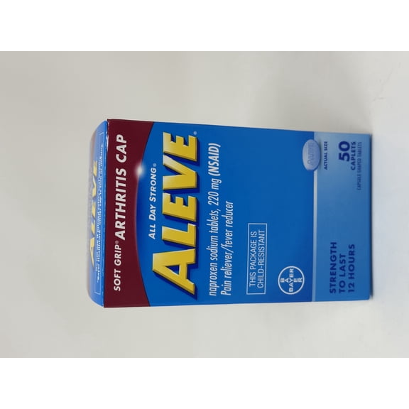 Aleve Caplets Soft Grip Arthritis Cap, 50 ea, Pack of 4