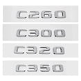 thumbnail image 4 of ABS Car Tail Letterd Sticker Fit For Mercedes Fit For Benz C250 C260 C300 C320 C350 C500 C550 C Class Rear Trunk 3D Emblem Badge Decals, 4 of 6