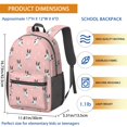 thumbnail image 3 of French Bulldog and Hearts Pink Pattern 17" School Backpacks for Teens,Waterproof Oxford Fabric,S-Shape Padded Straps for School,Travel,Hiking,Camping, 3 of 6