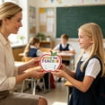 thumbnail image 4 of 8 Pack Apple Shaped Thank You Greeting Cards with Envelopes Teacher’s Day Graduation Back to School Gratitude Gift Card Set, 4 of 7