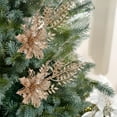 2-Pack Plastic Christmas Tree Flowers Decor Realistic Floral Stems for ...