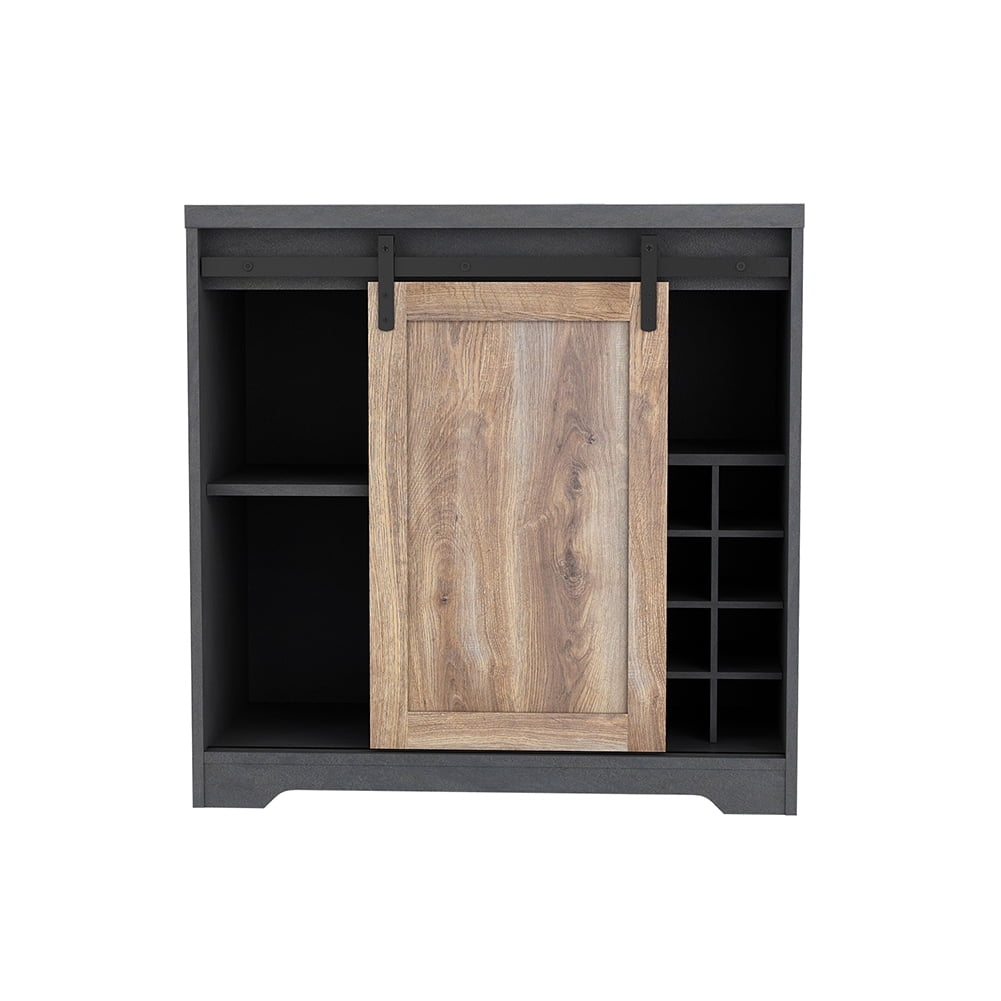 Kadyn 31 Inch Farmhouse Barn Door Bar Cabinet, Entryway Storage Cabinet for Living Room, Particle Board Kitchen Storage Cabinet with Door, Light Brown Kadyn 31 Inch Farmhouse Barn Door Bar Cabinet, Entryway Storage Cabinet for Living Room, Particle Board Kitchen Storage Cabinet with Door, Light Brown