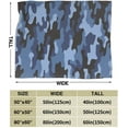 thumbnail image 2 of Navy Camouflage Throw Blanket Ultra Soft Warm All Season Military Camo Decorative Fleece Blankets for Bed Chair Car Sofa Couch Bedroom 60"X50", 2 of 5