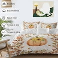 thumbnail image 3 of Sunflower Sunflower 4 Piece Duvet Cover Set Queen Size Eucalyptus Leaf Rose Soft Bedding Set Comforter Cover, 1 Duvet Cover 1 Flat Sheets and 2 Pillowcases, 3 of 9