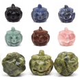 thumbnail image 2 of Estatuilla de calavera de calabaza de 2 ", piedras naturales talladas, decoraciones curativas de Reiki, brujería de cristal, adorno de Halloween, regalo al por mayor, 2 of 4