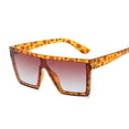 thumbnail image 4 of Gafas De Sol cuadradas De gran tamaño para mujer, lentes De Sol De lujo, Estilo Vintage, marca De diseñador, montura grande, 4 of 5