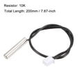 thumbnail image 2 of 5pcs 10K Temperature Sensor Probe Stainless Steel NTC Thermal Sensor Probe 200mm Digital Thermometer Extension Cable, 2 of 4