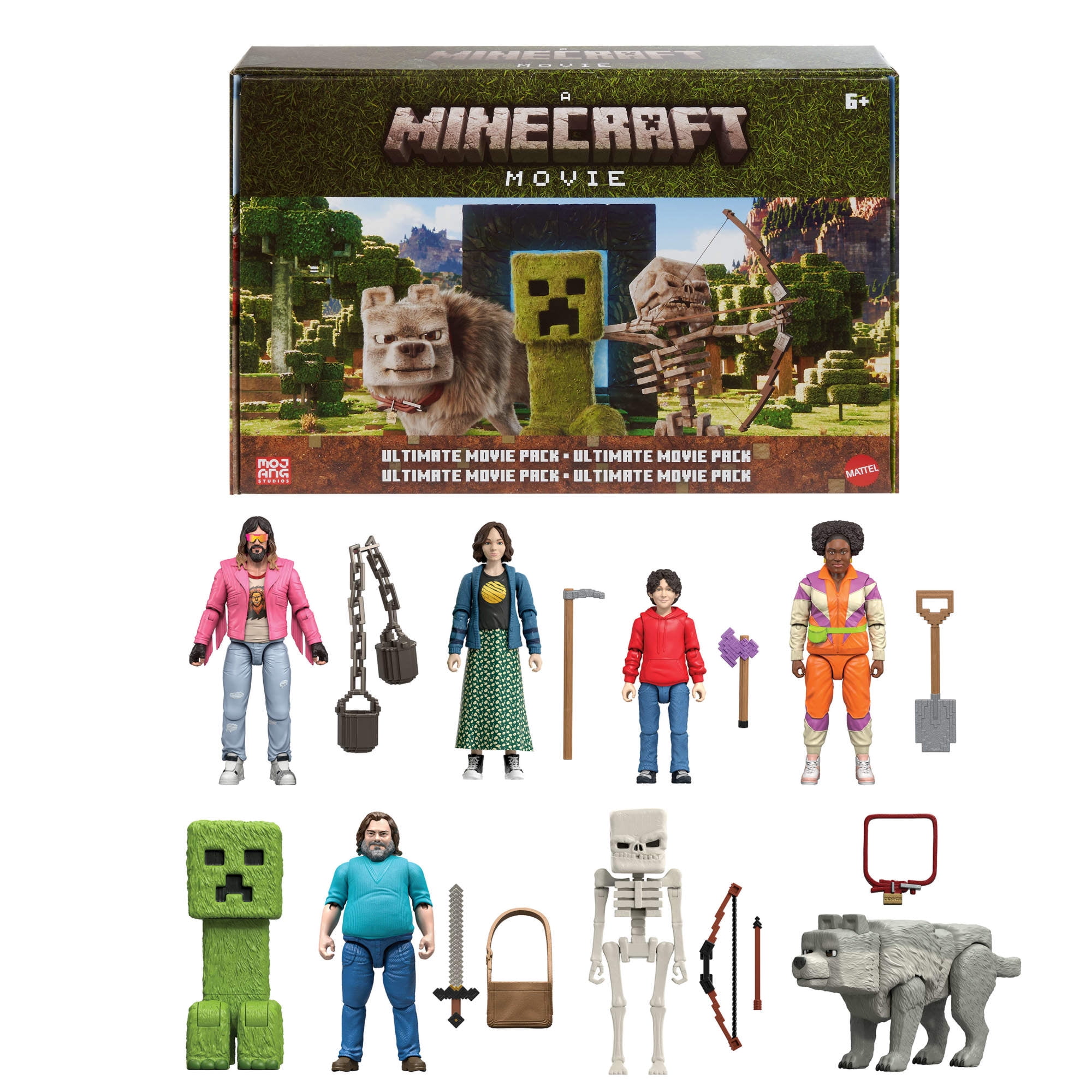 Minecraft Ultimate Movie Set with 8 Action Figures & 8 Accessories, Inspired by A Minecraft Movie