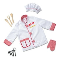 Melissa & Doug Chef Role Play Costume Dress -Up Set with Realistic Accessories