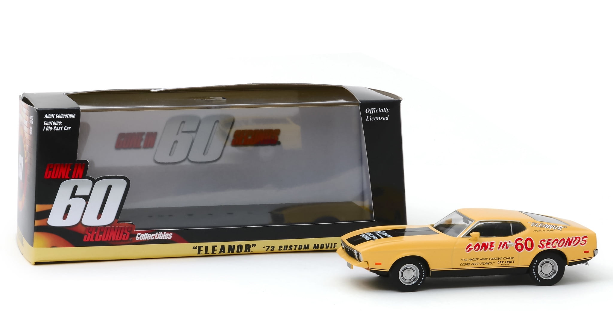 1973 Ford Mustang Mach 1 Custom Movie Star Eleanor Yellow with