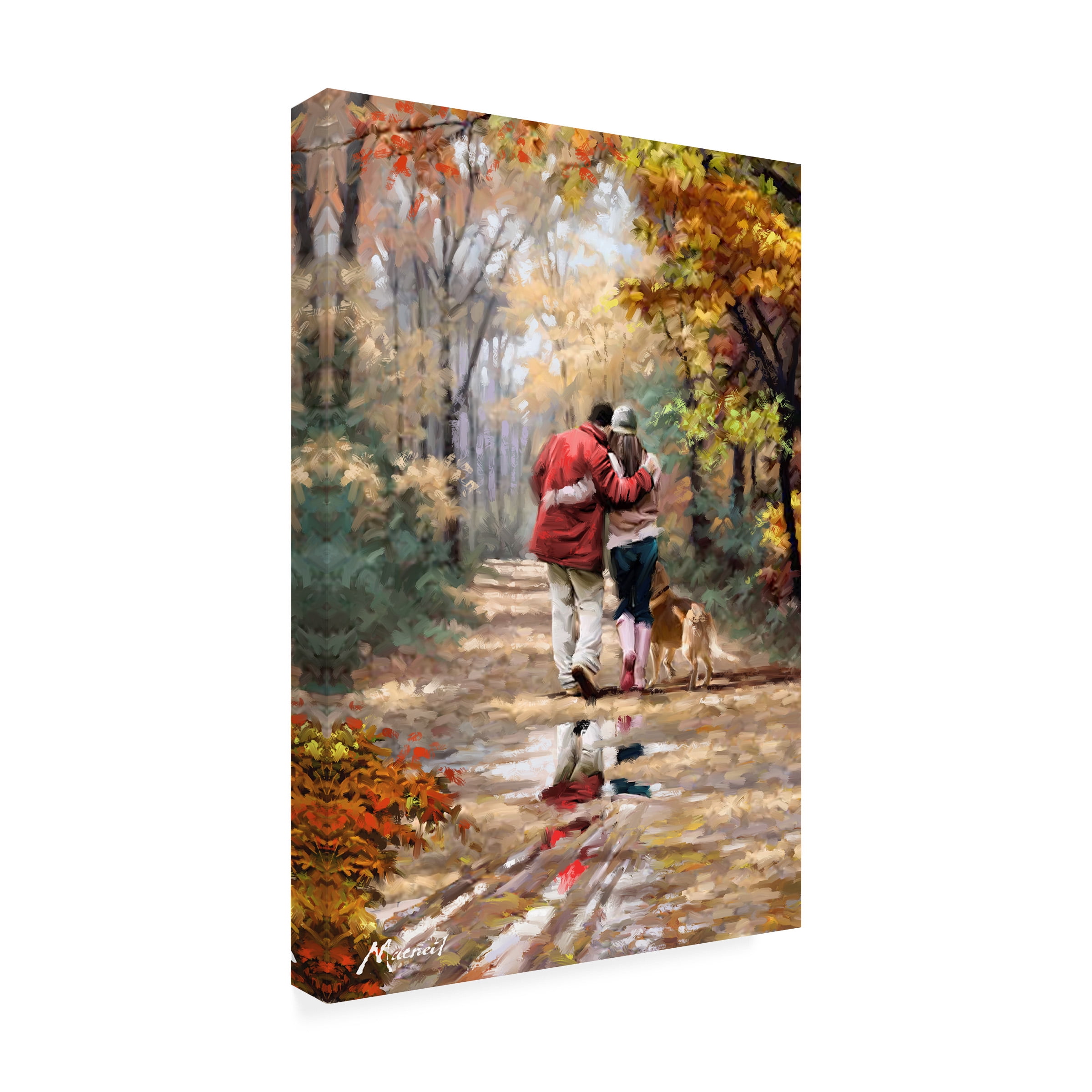 The Macneil Studio 'Couple Walking' Canvas Art