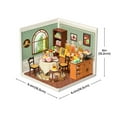 thumbnail image 3 of ROBOTIME DIY Miniature Dollhouse Super Creator-Sweet Sips Tea Plastic Building Set Toys Playset Gifts for Teens Adults, 3 of 8