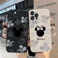 thumbnail image 5 of Case For iPhone 14 13 12 11 Pro XS Max Mini X XR 7 8 6 6S Plus Colour Simple Liquid Silicone Case Anime Cute Mickey Minnie Mouse, 5 of 5