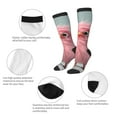 thumbnail image 3 of Xecao Adorable Pink Fluffy Birds Print Compression Socks for Both Men And Women for Running, Travel, Flight, Nurse, 3 of 6