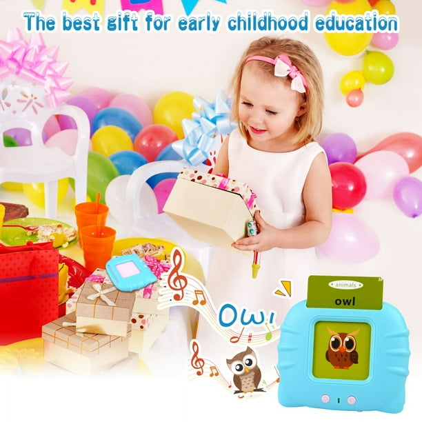 SUWU Talking Flash Cards Learning Toys for Toddlers 2 3 4 5 6 Years Old Preschool Educational Toys for Kids with 224 Words Birthday Gifts for Boys Girls Blue Walmart Business Supplies