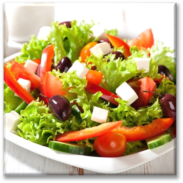 Cuadro Canva Listo Para Colgar Tipo Galería Salad 80X80 cm