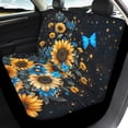 thumbnail image 4 of Pzuqiu Car Seat Covers Full Set, Compatible with Van Seats Car Seats, Car Seat Covers Sets for Most Sedans Trucks Stretchy, Butterfly Sunflowers, 4 of 10