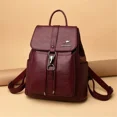 thumbnail image 2 of Mochila de piel de alta calidad para mujer, bolso vintage para la escuela, mochila para mujer, bolsos de hombro para mujer, mochila, 2 of 5