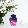 thumbnail image 7 of Star Galaxy Memorial Urn And Keepsake For Ashes, Blue Cremation Keepsake Urns For Adult Brother, Mini Urns For Human Ashes For Male And Female, Purple Small Urn For Mother And Father, 3 Inch, 7 of 7