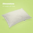 thumbnail image 4 of Kapok Bed Pillow Eco-Friendly Organic Cotton Fabric Luxurious Sleeping Pillows with Zipper, Made in USA - 14" X 20", 4 of 7