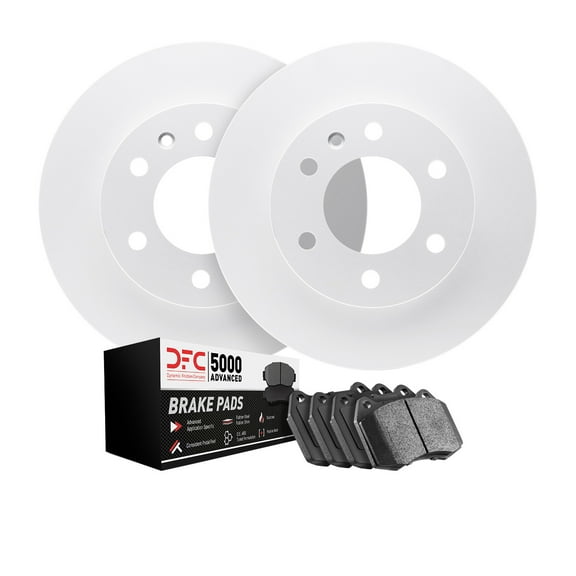 Dynamic Friction Company Front Geospec Brake Rotors with 5000 Advanced Brake Pads 4502-21013
