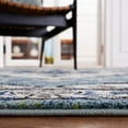 thumbnail image 5 of SAFAVIEH Vintage Hamadan Qiana Oriental Runner Rug, Blue Green/Ivory, 2'3" x 8', 5 of 9