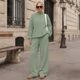 thumbnail image 6 of SUNBS Lounge Sets for Women 2 Piece Sweatsuits Mock Neck Sweatshirt Outfits for Women Fall Oversized Loungewear Sweatpants, 6 of 9