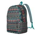 thumbnail image 2 of Unisex Boho Vintage Rucksack, Bohemian Print Backpack with Front Pocket, Durable Lightweight Bag for School College Work Travel, Perfect Gift, 2 of 5
