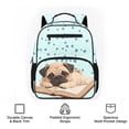 thumbnail image 6 of Aplkyhs Pug Dog Backpack for Teens 12-18 13.5 Inch Durable School Bag Water Repellent Bookbag for High School Daily Use, 6 of 7