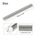 thumbnail image 3 of Unique Bargains M10 x 100mm Tige Entièrement Filetée 304 Filetages à Droite en Acier Inoxydable 5 Pack, 3 of 4