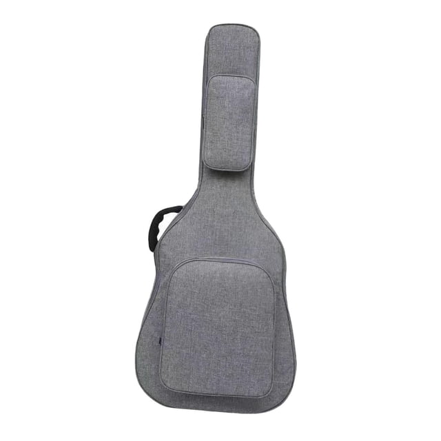 Advancent Versátil funda para guitarra acústica con correa ajustable para el hombro y prácticos bolsillos Almacenamiento y organización del hogar Gris 44x14x108cm