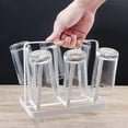 thumbnail image 4 of Metal 6 Cup Holder Drink Holder, Kitchen Stainless Steel Cup Holder, Mug Dryer For Glasses, Kitchen Draining Rack, Coffee Mug Drying Rack (black), 4 of 4