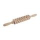 thumbnail image 3 of Rodillo de madera en relieve para decoración de cocina, herramienta de cocina DIY, sellos para galletas, rodillo Copo de nieve, 3 of 9