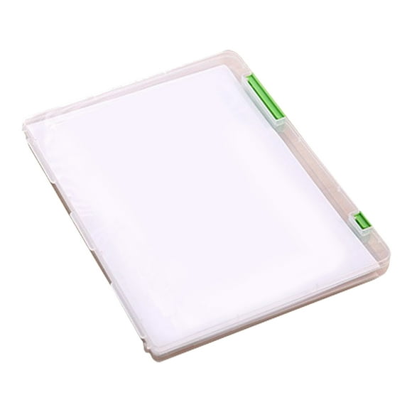 Yingyy A4 File Storage Box Clear Plastic Document Cases Desk Paper Organizers