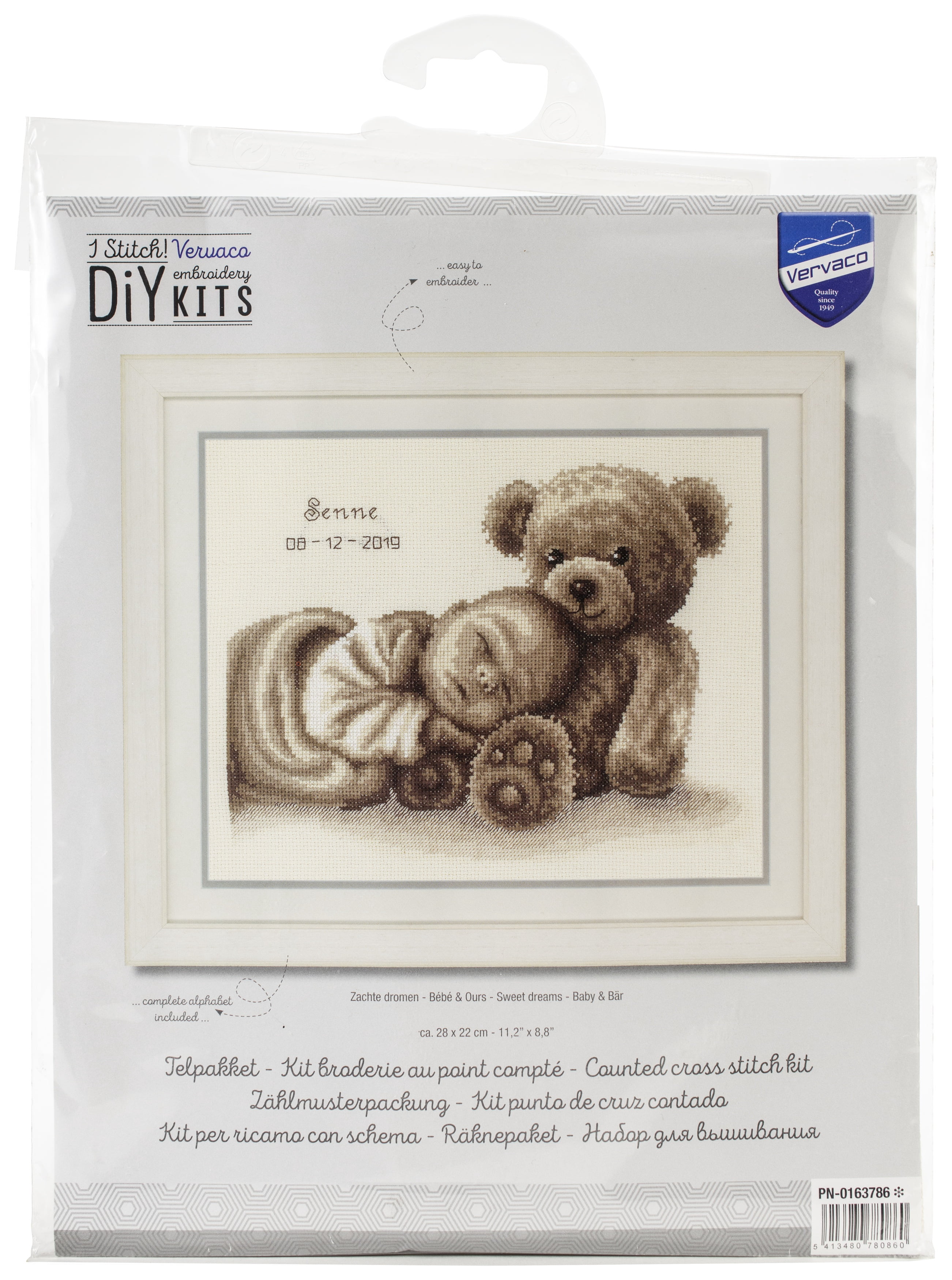 Vervaco Counted Cross Stitch Kit 11.25"X8.75"-Sweet Dreams Record On Aida (14 Count)