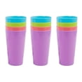 thumbnail image 2 of Tutuviw 17.5oz Plastic Tumblers,12Pcs Reusable Bbq Cups,Drinkware Tumbler, Plastic Stacking Water Glasses Cups,Reusable Plastic Cups Set for Outdoor Beach Kids,Unbreakable BPA Free (Rainbow Color), 2 of 8