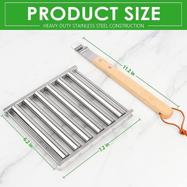 Parrilla Para Salchichas Salchicha BBQ Rodillo Estante Resistencia al calor Perro caliente Parrilla Soporte Picnic Barbacoa Herramienta Ndcxsfigh Para Estrenar