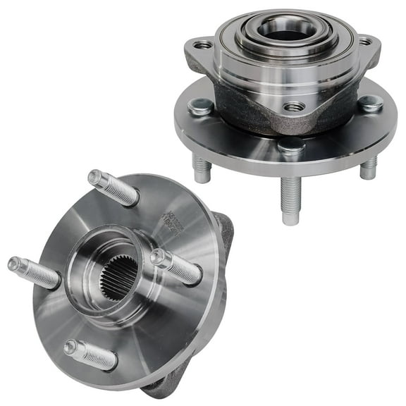 Detroit Axle - Front Wheel Bearing Hubs for 2005-2010 Chevrolet Cobalt, Saturn Ion Pontiac Pursuit G5, Replacement 2006 2007 2008 2009 Wheel Bearing and Hubs Assembly Set [4 Lugs Non-ABS]