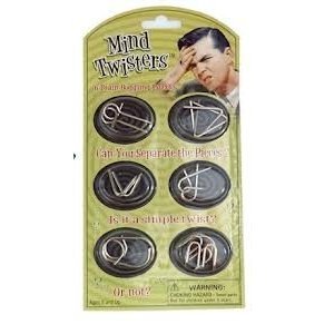 Mind Twisters - 26 acertijos Brain Boggling (paquete de 2 para un total de 12 rompecabezas) Mind Twisters 35594057154