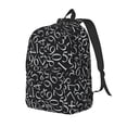 thumbnail image 1 of Saiise Numbers Print Laptop Backpack - Adjustable Shoulder Straps, Water-Resistant, Large Capacity, Stylish Design, Unisex for School, Office, Travel-Medium, 1 of 5