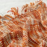 Orange Throw Blanket for Couch,Decorative Fall Blanket,Halloween Throws for Home Decor,50x60