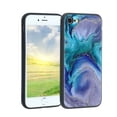 thumbnail image 1 of Compatible with iPhone SE 2022 Phone Case, Blue-Marble-21 Case Men Women, Flexible Silicone Shockproof Case for iPhone SE 2022, 1 of 1