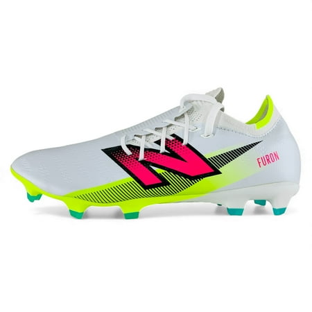 New Balance Furon Pro FG v7+ White Yellow United in FuelCell Pack Men's Wide 2E Soccer Cleats SF1FH75, Men's U.S. Shoe Size 11.5