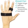 thumbnail image 4 of Finger Splint - Middle, Pinky, Pointer, Ring and Thumb Support - Palm Strap Included - Straighten Bent or Broken Fingers - Adjustable, 4 of 5