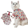 thumbnail image 2 of CSChome Pet Shirt 1 Set Dog Shirt Knot Button Closure Breathable Super Soft Washable Non-Fading Summer Costume Set, 2 of 7