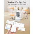 thumbnail image 4 of Caja de arena autolimpiante para gatos MeoWant con tapa abierta y control de aplicaciones, 4 of 7