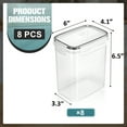 thumbnail image 7 of Sorbus 8 Pack (1.6L/54.10 Oz) Airtight Food Storage Containers with Locking Lids, Measuring Spoons & Labels, 7 of 7