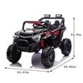 thumbnail image 2 of Ambifirner 24V 400W Ride-On UTV with Parent Remote Control, 4WD & Suspension, LED Lights, Bluetooth Music & Power Display for, 2 of 9