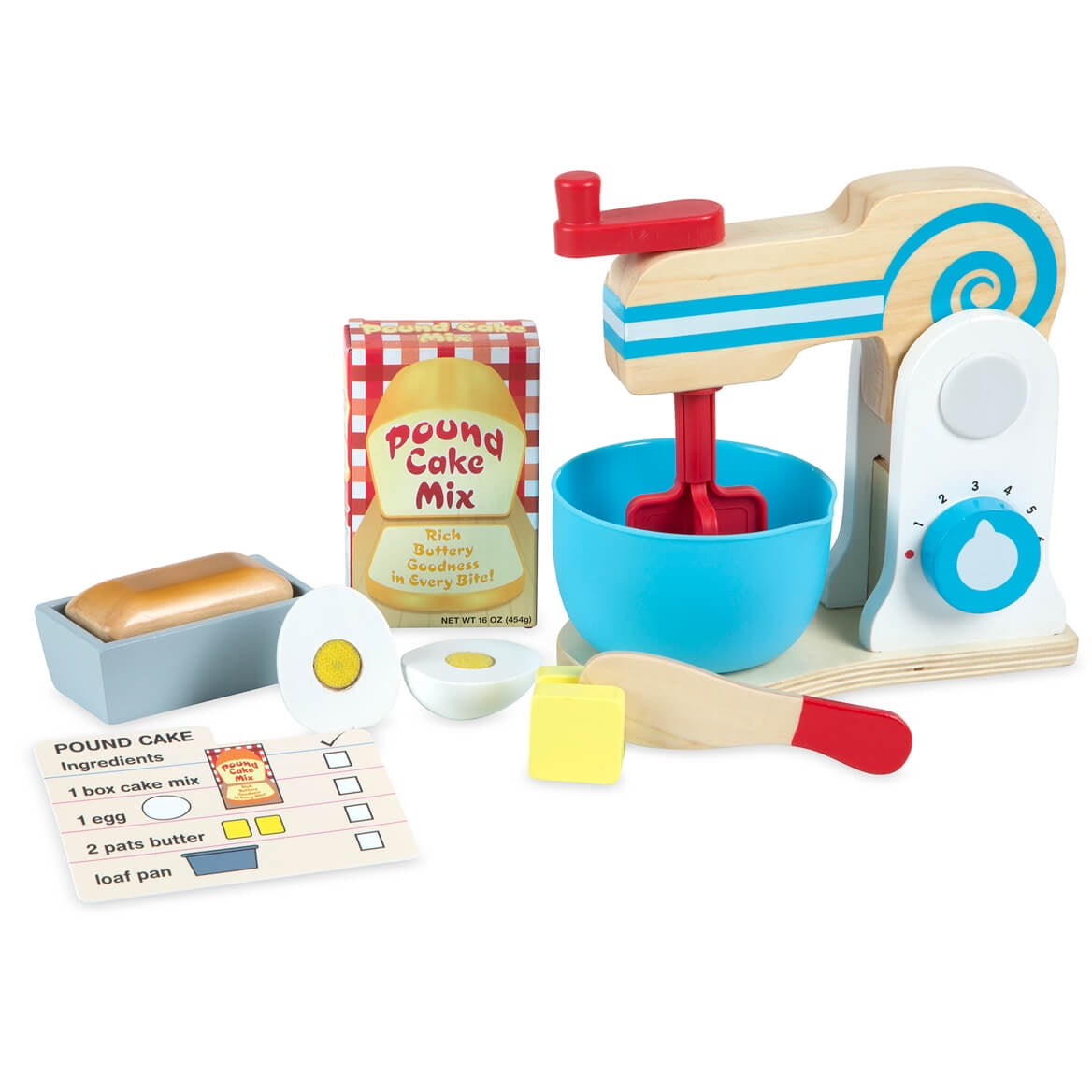 Melissa & Doug® Wooden Make A Cake Mixer Set